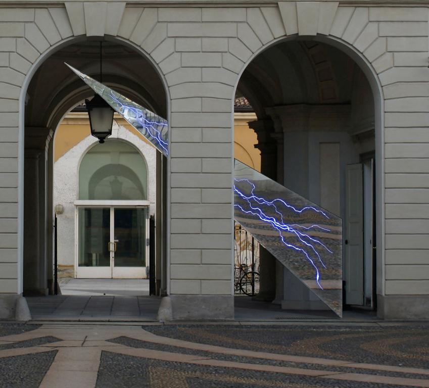 Nicola Evangelisti \"Light Blade\" - SOLO SHOW IN GALLERY